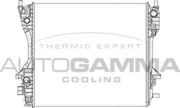 Autogamma 104650 - Радіатор, охолодження двигуна autocars.com.ua
