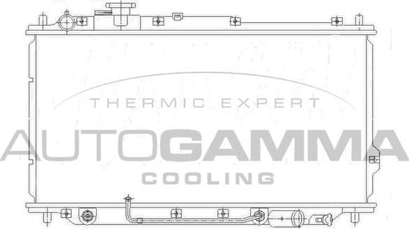 Autogamma 104653 - Радіатор, охолодження двигуна autocars.com.ua