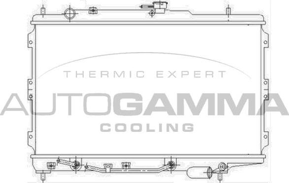 Autogamma 104659 - Радіатор, охолодження двигуна autocars.com.ua