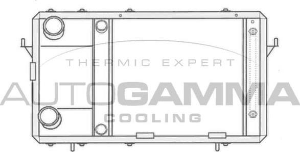 Autogamma 104663 - Радіатор, охолодження двигуна autocars.com.ua