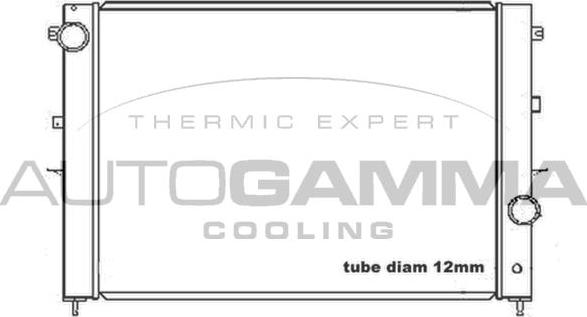 Autogamma 104664 - Радіатор, охолодження двигуна autocars.com.ua