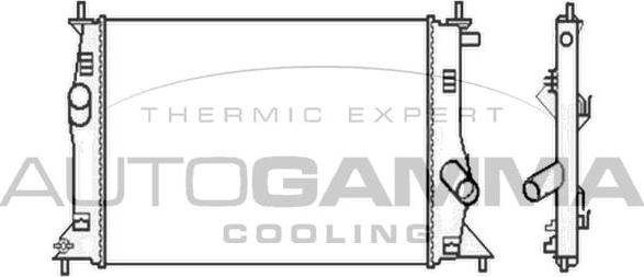 Autogamma 104674 - Радіатор, охолодження двигуна autocars.com.ua