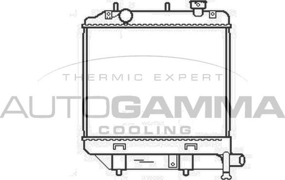 Autogamma 104676 - Радіатор, охолодження двигуна autocars.com.ua