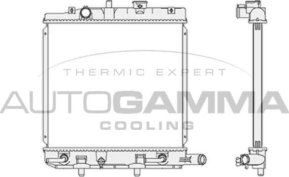 Autogamma 104677 - Радіатор, охолодження двигуна autocars.com.ua