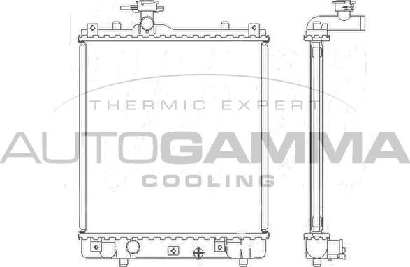 Autogamma 104710 - Радіатор, охолодження двигуна autocars.com.ua