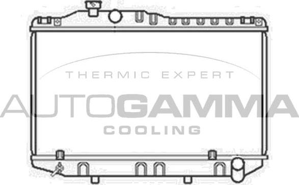 Autogamma 104724 - Радіатор, охолодження двигуна autocars.com.ua