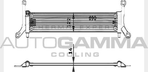 Autogamma 104750 - Радіатор, охолодження двигуна autocars.com.ua