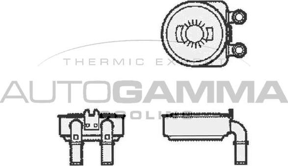 Autogamma 104784 - Масляний радіатор, рухове масло autocars.com.ua