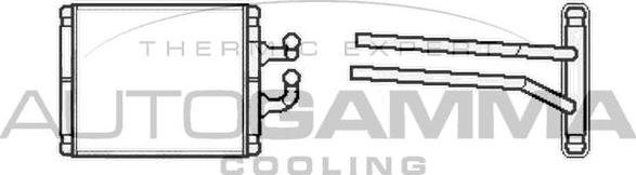 Autogamma 104814 - Теплообмінник, опалення салону autocars.com.ua