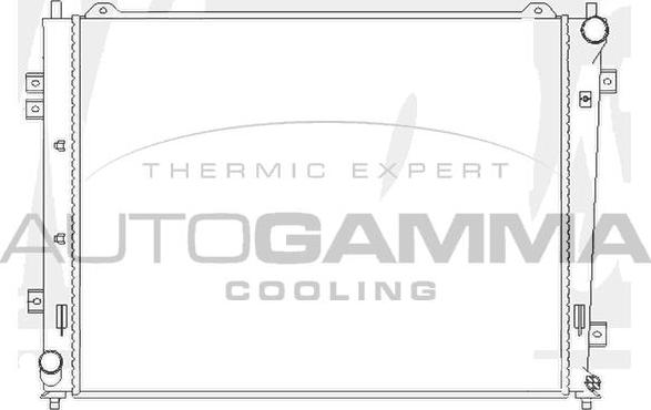Autogamma 104841 - Радіатор, охолодження двигуна autocars.com.ua