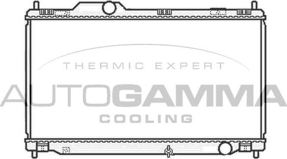 Autogamma 104849 - Радіатор, охолодження двигуна autocars.com.ua