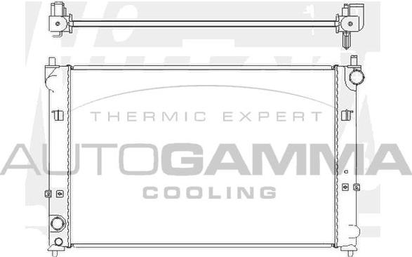 Autogamma 104852 - Радіатор, охолодження двигуна autocars.com.ua