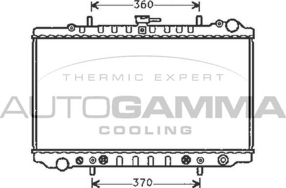 Autogamma 104862 - Радіатор, охолодження двигуна autocars.com.ua