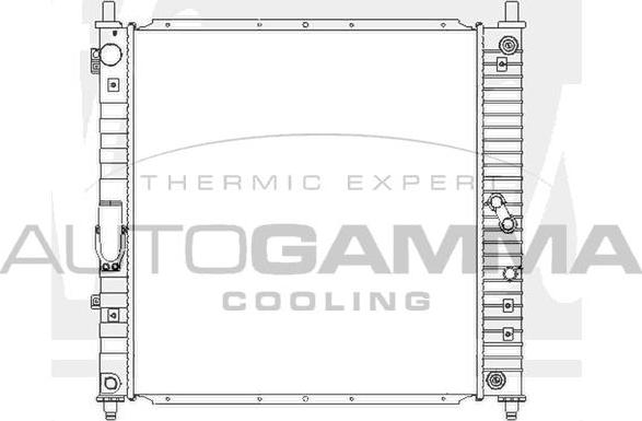 Autogamma 104865 - Радіатор, охолодження двигуна autocars.com.ua