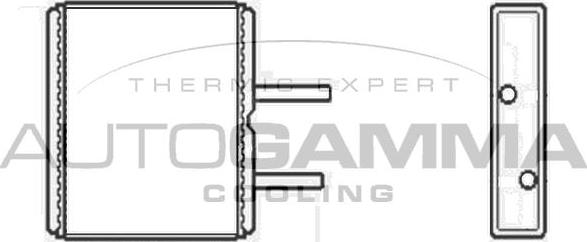 Autogamma 104890 - Теплообмінник, опалення салону autocars.com.ua