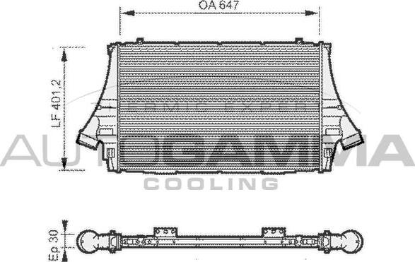 Autogamma 104894 - Интеркулер autocars.com.ua