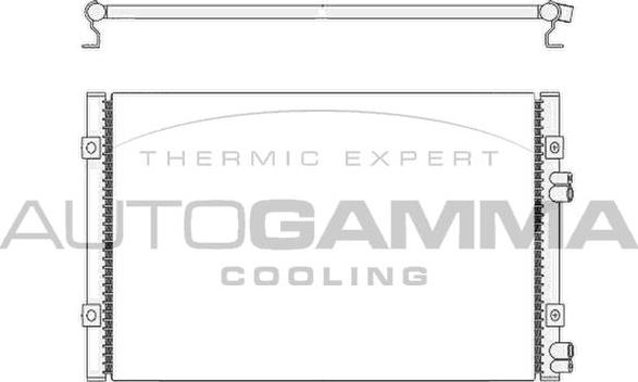 Autogamma 104896 - Конденсатор, кондиціонер autocars.com.ua