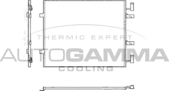 Autogamma 104918 - Конденсатор, кондиціонер autocars.com.ua