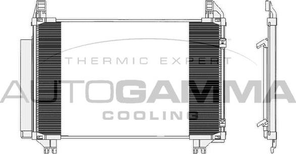Autogamma 104924 - Конденсатор, кондиціонер autocars.com.ua