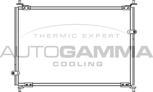 Autogamma 104951 - Конденсатор, кондиціонер autocars.com.ua