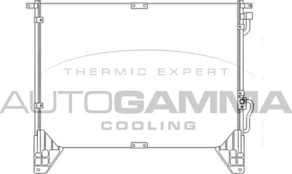 Autogamma 104952 - Конденсатор, кондиціонер autocars.com.ua