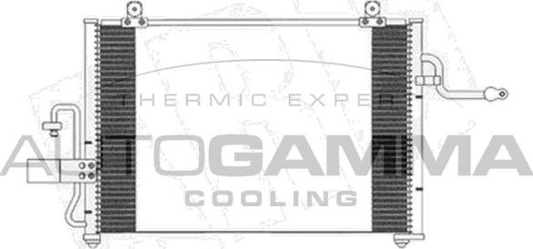Autogamma 104976 - Конденсатор, кондиціонер autocars.com.ua