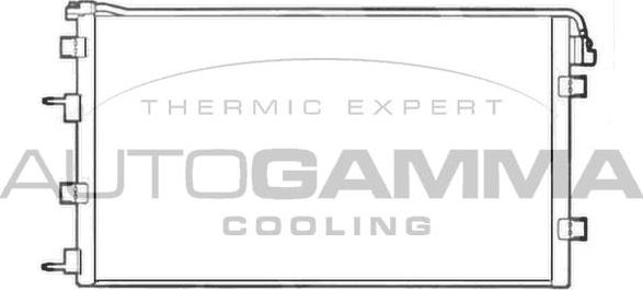 Autogamma 104977 - Конденсатор, кондиціонер autocars.com.ua
