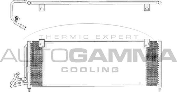 Autogamma 104990 - Конденсатор, кондиціонер autocars.com.ua