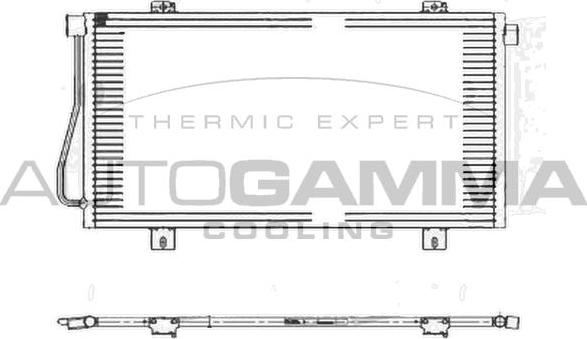 Autogamma 105023 - Конденсатор, кондиціонер autocars.com.ua