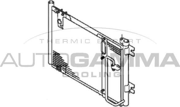 Autogamma 105029 - Конденсатор, кондиціонер autocars.com.ua