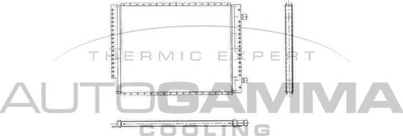 Autogamma 105031 - Конденсатор, кондиціонер autocars.com.ua