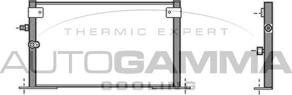 Autogamma 105036 - Конденсатор, кондиціонер autocars.com.ua