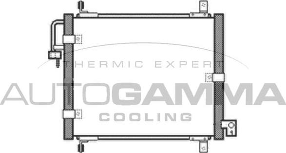 Autogamma 105041 - Конденсатор, кондиціонер autocars.com.ua