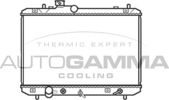 Autogamma 105058 - Радіатор, охолодження двигуна autocars.com.ua