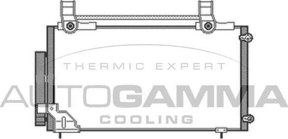 Autogamma 105072 - Конденсатор, кондиціонер autocars.com.ua