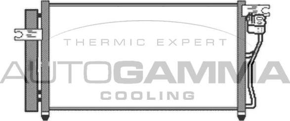 Autogamma 105073 - Конденсатор, кондиціонер autocars.com.ua