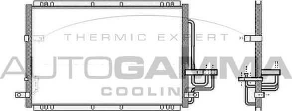 Autogamma 105081 - Конденсатор, кондиціонер autocars.com.ua