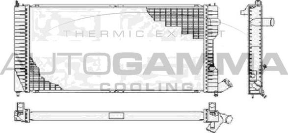 Autogamma 105088 - Радіатор, охолодження двигуна autocars.com.ua