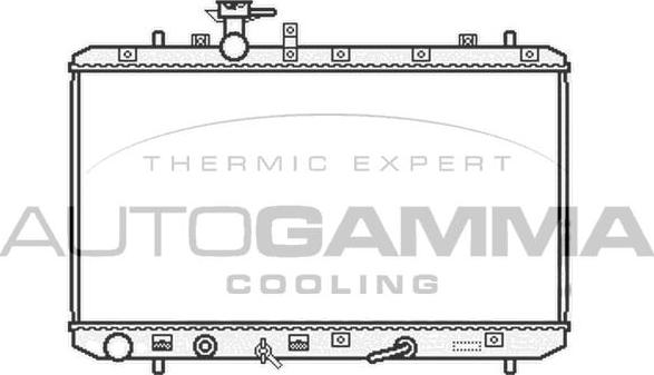 Autogamma 105112 - Радіатор, охолодження двигуна autocars.com.ua