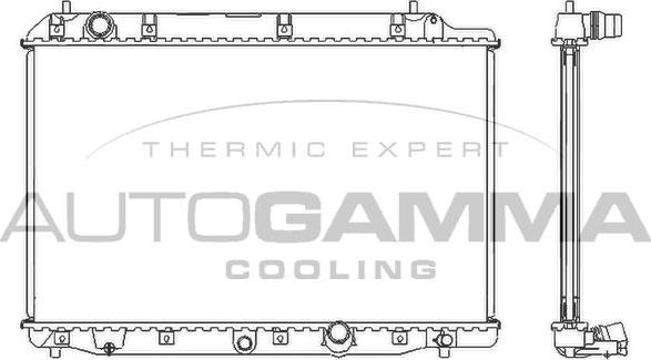 Autogamma 105126 - Радіатор, охолодження двигуна autocars.com.ua