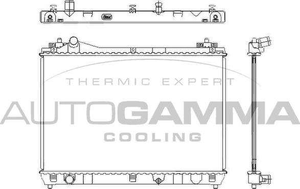 Autogamma 105137 - Радіатор, охолодження двигуна autocars.com.ua