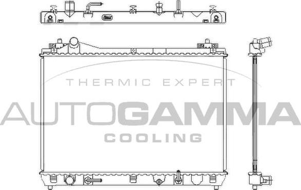 Autogamma 105138 - Радіатор, охолодження двигуна autocars.com.ua
