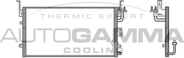 Autogamma 105150 - Конденсатор, кондиціонер autocars.com.ua