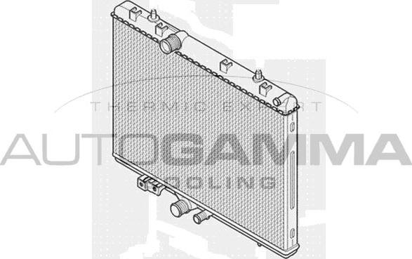 Autogamma 105157 - Радіатор, охолодження двигуна autocars.com.ua