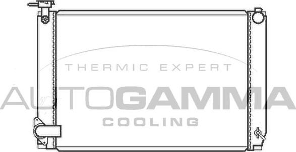 Autogamma 105163 - Радіатор, охолодження двигуна autocars.com.ua