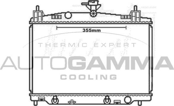 Autogamma 105165 - Радіатор, охолодження двигуна autocars.com.ua