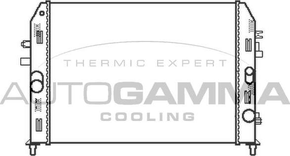 Autogamma 105167 - Радіатор, охолодження двигуна autocars.com.ua