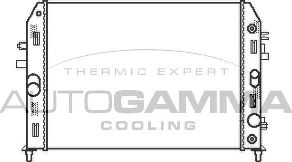 Autogamma 105168 - Радіатор, охолодження двигуна autocars.com.ua