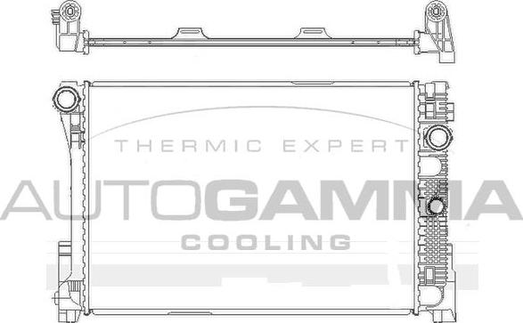 Autogamma 105173 - Радиатор, охлаждение двигателя autodnr.net