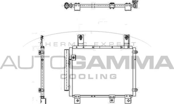 Autogamma 105193 - Конденсатор, кондиціонер autocars.com.ua